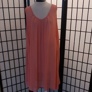 Dhio Fashion Coral Dress/top. One Size.